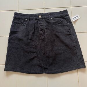 Old Navy Corduroy Mini Skirt in Navy